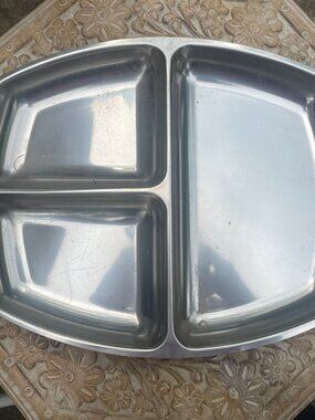 Vintage Danish Stainless Steel Platter